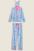 Pj Salvage Flannels Baked Woof Love Dog Print 3-Piece PJ Set